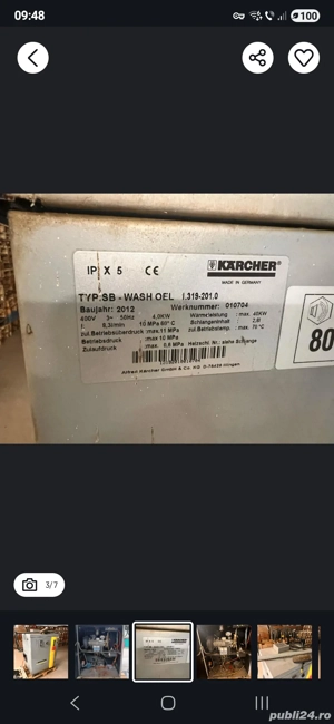 Pompa spălătorie automată cu fise marca Karcher - imagine 3