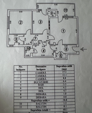 Apartament cu 3 camere - imagine 6