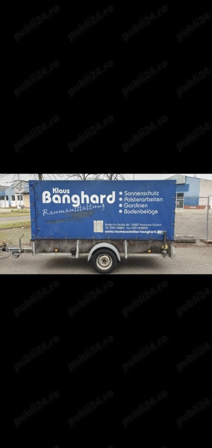 Remorca Auto 1300 kg ,Cu sistem frânare  - imagine 3