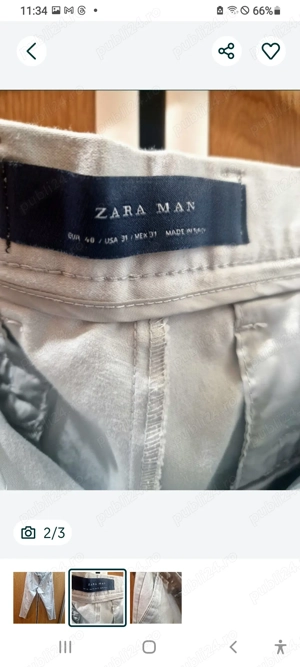 Pantaloni Zara chino slim fit