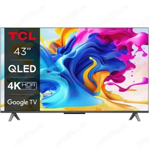 Televizor TCL QLED 43C645, 108 cm, Smart Google TV, 4K Ultra HD, Clasa G (Model 2023) - ultilizat