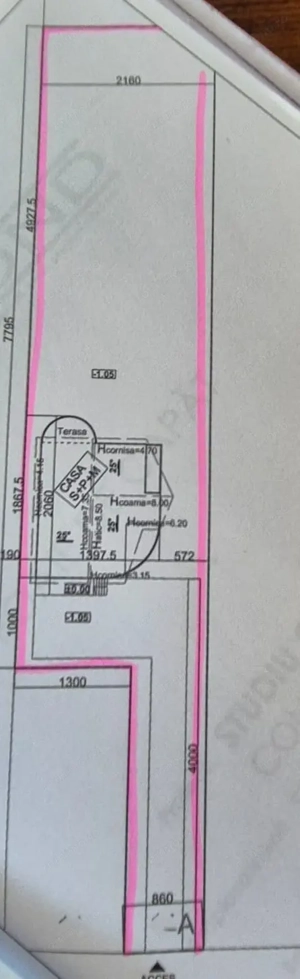 Teren 1900 mp 2 imobile de aprox 500 mp utili zona Dambovita Shopping City