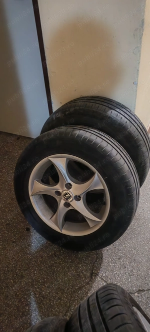 Vând jante originale aliaj KIA R 15 compatibile cu Opel și Dacia  - imagine 2