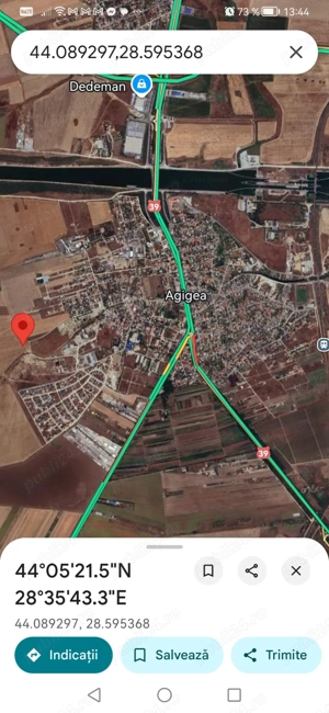 Vand teren 550 mp Agigea