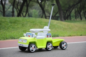 Masinuta 4 in 1 Kinderauto BJHC3088B 2x 30W 6V, RC si remorca  - imagine 3