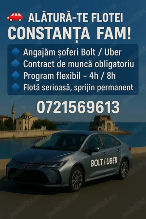 Angajam soferi uber bolt Constanta