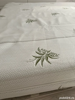 Saltea din burete cu strat Memory si husa Aloe Vera