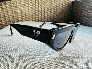 Ochelari dama lux Fendi Roma Black Geometric Sunglasses