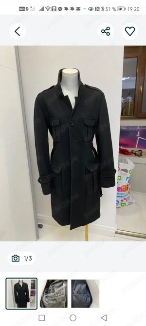 Palton subțire pentru bărbați, potrivit pentru sezonul de toamna