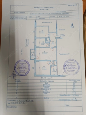  Vand apartament 3 CAMERE Focsani in zona GARII str.barsei nr.8   - imagine 2