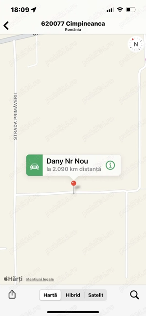 Teren de vanzare-Campineanca strada primăverii 