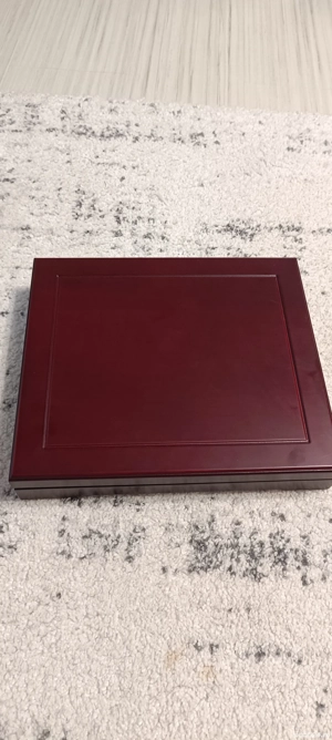 Cutie depozitare din lemn pentru monede  - imagine 4