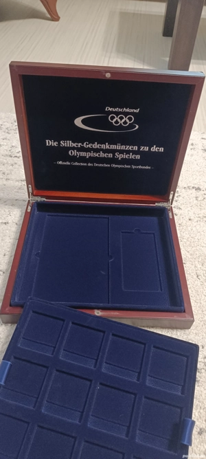 Cutie depozitare din lemn pentru monede  - imagine 2