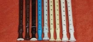 9 fluiere material abs  impecabile lungime cca - 33 cm  -   hohner paco arda  dolmetsch  aulos