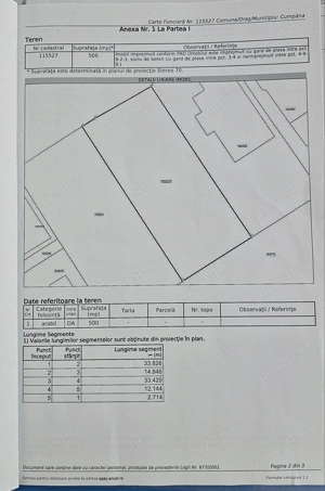 500 m teren intravilan pozitie excelenta certificat de urbanism