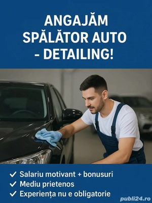Angajam spalatori auto detailing