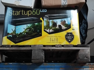 acvariu cu pompă încălzitor termometru insulă și lumină 