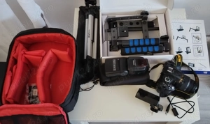 Nikon D5200 DSLR +  Obiectiv + Blitz + geanta transport 