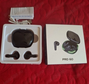 Casti Bluetooth TWS E7S si căști Bluetooth TWS Pro 60 - imagine 2