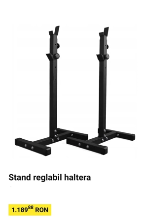 Rack halteră   Pentru piept și genoflexiuni 
