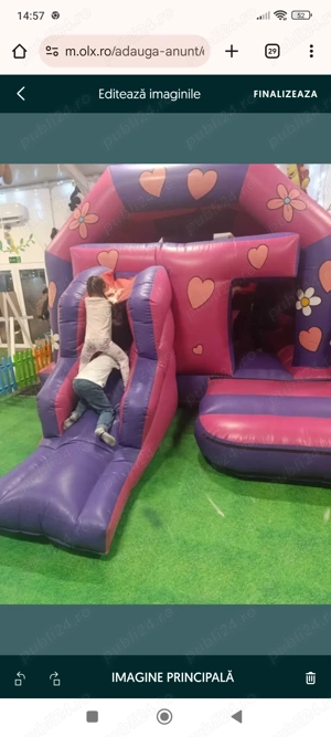 Tobogan gonflabil bouncy castel - imagine 2