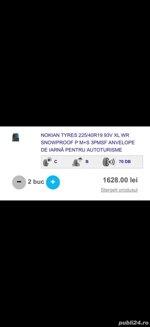 Vand anvelope Nokian de iarna - 19inch - imagine 8