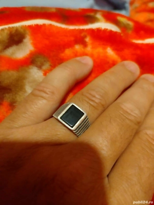 inel de argint pentru bărbați  - imagine 2