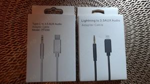 cabluri audio iPhone jack - lightning , jack - typec , conectare la auxiliar masina , statie etc