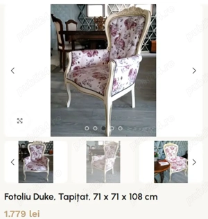 Scaune Boem Elegant Vintage X 2 - imagine 5