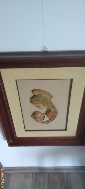 tablou lemn icoana 3 D