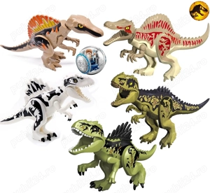 Dinozauri tip Lego de 30cm: Giganotosaurus sau Spinosaurus