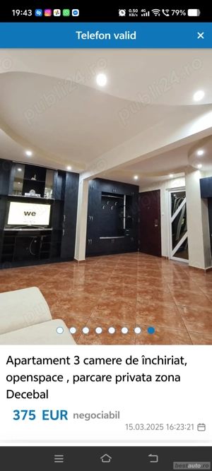 Apartament 3 camere openspace parcare 