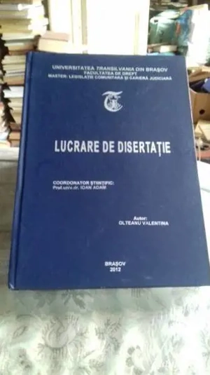 Locul 1 in Romania la lucrări de disertatie