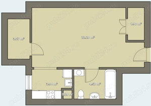 Apartament cu 1 camera - imagine 10