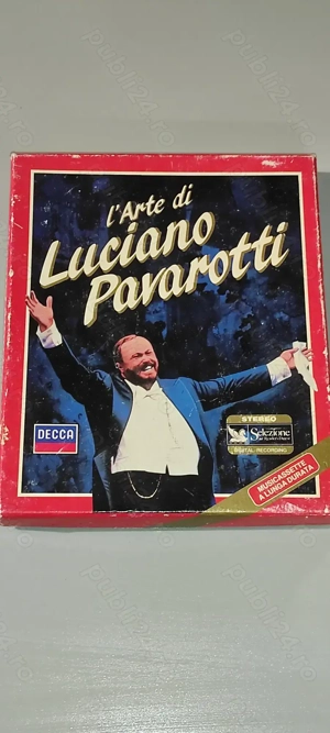 l" arte di LUCIANO PAVAROTTI  in set au fost casete audio - lipsa caseta nr. 4
