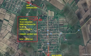 Terenuri intravilane 2880 mp Cermei fs.48 ml - 6350 euro