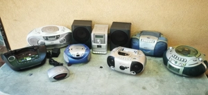 diverse radio casetofon, mp3 cd player sistem audio boxe ceas trazistor etc