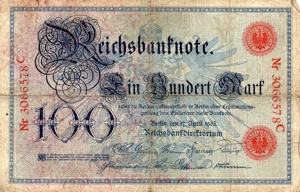 Bancnote vechii 1908-1945.   1900 Ron
