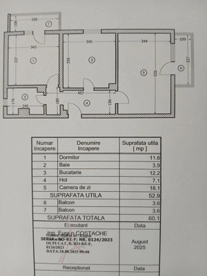 Apartament 2 camere, decomandat, confort 1 sporit, 60 mp, in Dorobanti 1, langa Biserica Sf. Nicolae