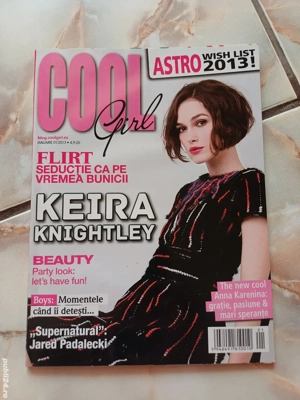 Vand revista Cool Girl ianuarie 2013, cu Keira Knightley