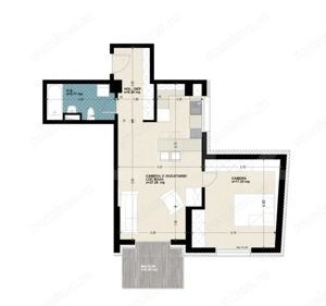 Apartament cu 2 camere, semifinisat, 56 mp, zona Iulius Mall - imagine 2