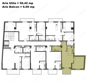 Apartament cu 2 camere, semifinisat, 56 mp, zona Iulius Mall - imagine 3