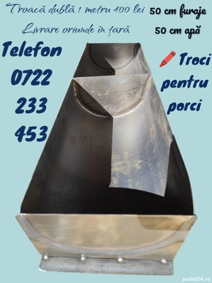 Troacă dublă pentru porci 