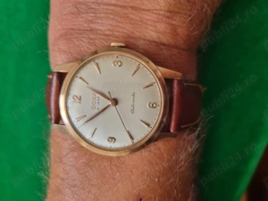 Doxa automatic, aur masiv 14k, swiss made, model rar - imagine 2