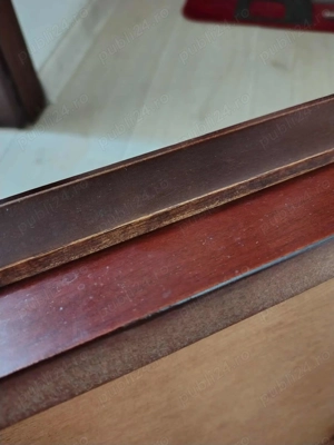 Masuta de cafea Vintage din lemn; Masuta cu blat 43x33x41h cm - imagine 4