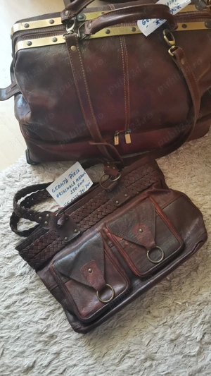 Geanta voiaj Italy piele , plus cadou geanta piele Maroc  doamne. 