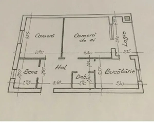 Vânzare apartament 2 camere, 64 mp, decomandat, Bd.Poitiers, Iași