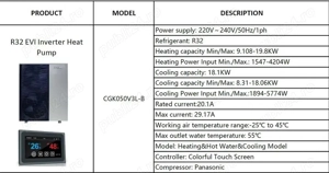 Pompa de caldura 19.8 KW 220V SPRSUN R32 EVI Inverter Heat Pump - imagine 3