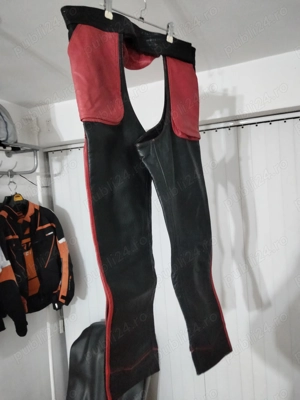 Pantaloni din piele naturala moto 