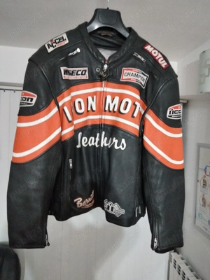 Geacă de piele naturala moto 